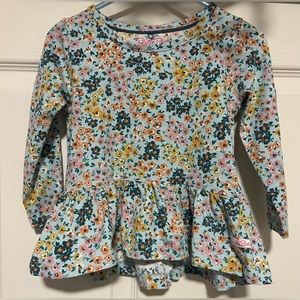 Ruffle Butts Vintage Garden Peplum Top